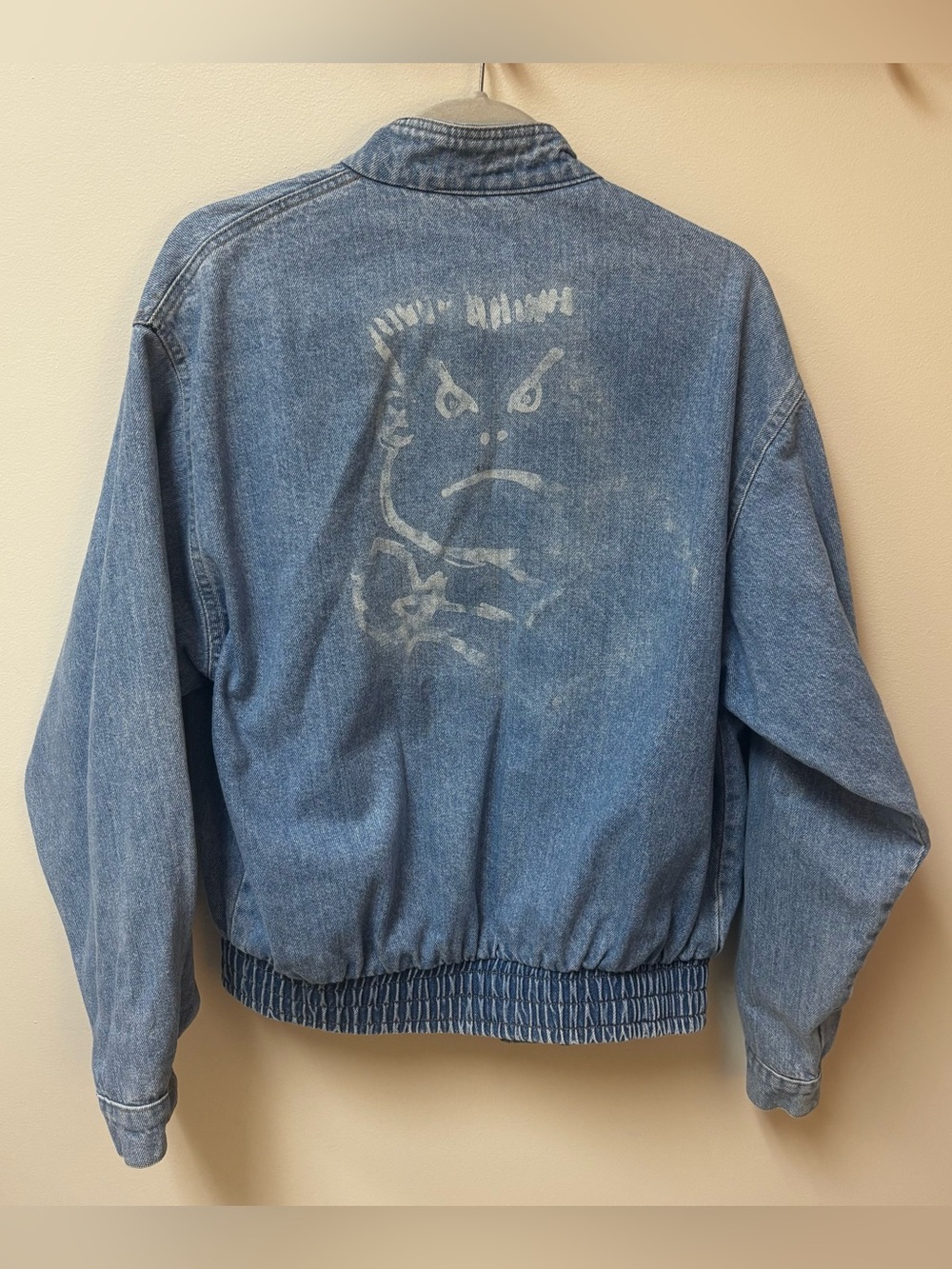 80s Life’s A Beach Vintage Denim Jacket Bad Boy Surf Size Large